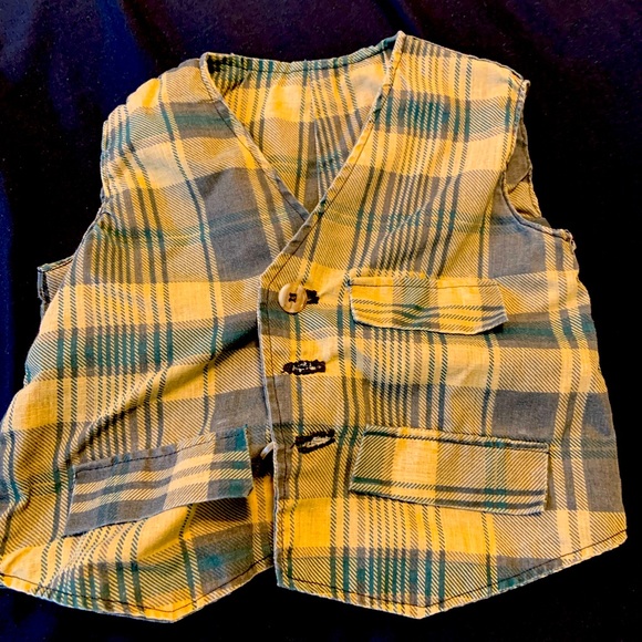 Baby Boy Plaid Vest - Picture 1 of 1